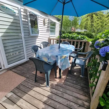 Camping De L Orangerie De Lanniron Mobilhome Esprit Zen R26 Quimper Exterior photo